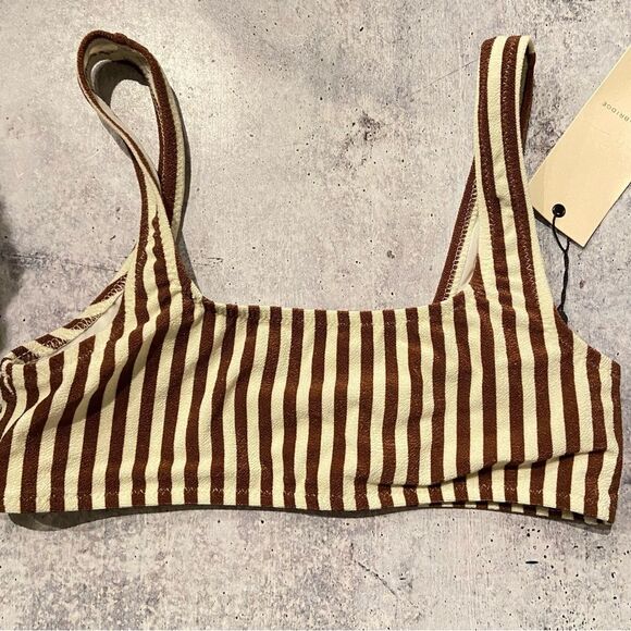 Bec + Bridge Barbara Striped Swim Top 4 NEW - Picture 3 of 6